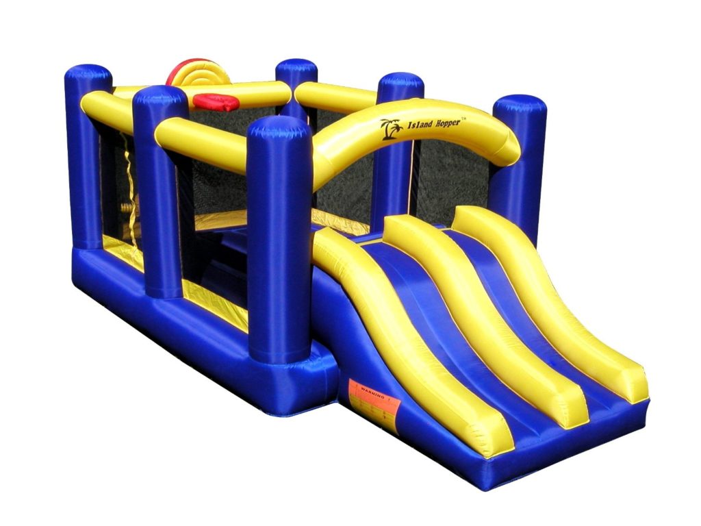 inflatable bounce house with slides