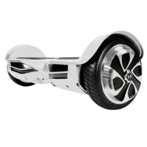 white hoverboard hands free balancing segway kids