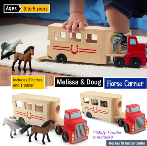 melissa & doug horse carrier